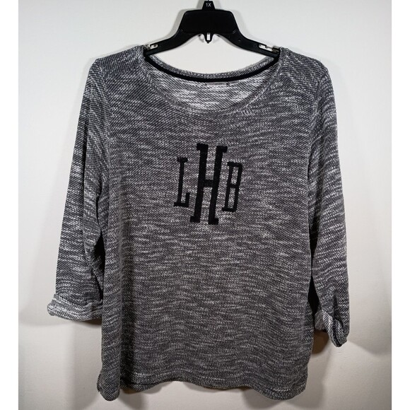 Croft & Barrow Heather Gray LHB Cuffed 3/4 Sleeve Plus Size Womens Sweater 2X - Picture 1 of 7